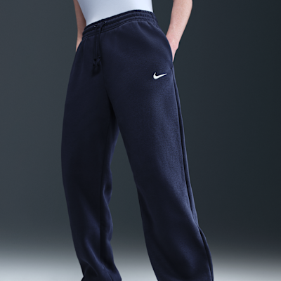 Overdimensionerede Nike Sportswear Phoenix Fleece-sweatpants med høj talje til kvinder
