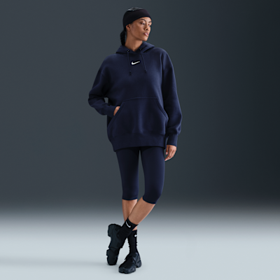 Nike Sportswear Phoenix Fleece ekstra stor hettegenser til dame