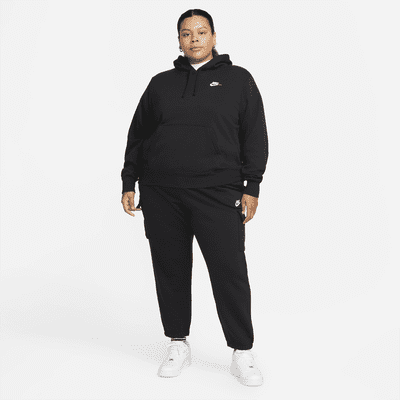 Pants de entrenamiento cargo oversized de tiro medio para mujer (talla grande) Nike Sportswear Club Fleece