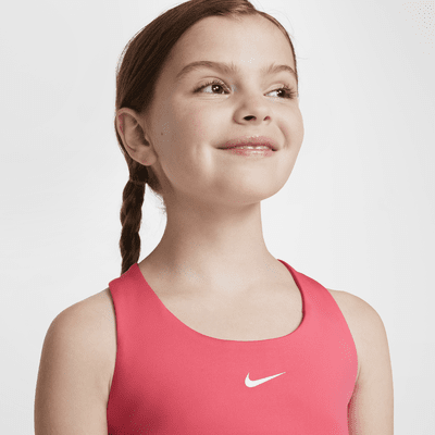 Camiseta de tirantes con bra deportivo para niña talla grande Nike Swoosh