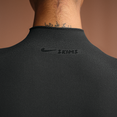 Top cropped de cuello alto para mujer NikeSKIMS Vintage Seamless