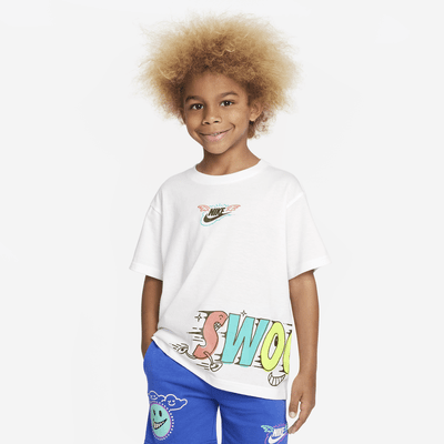  Nike Boy's Short Sleeve Graphic T-Shirt (Little Kids) White 4  Little Kid : Clothing, Shoes & Jewelry