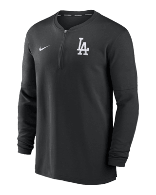 Мужские  Los Angeles Dodgers Authentic Collection Game Time Nike Dri-FIT MLB 1/2-Zip Long-Sleeve Top