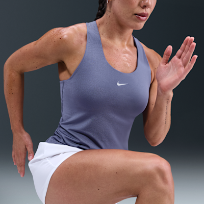 Débardeur de sport rembourré à maintien normal Nike Swoosh pour femme