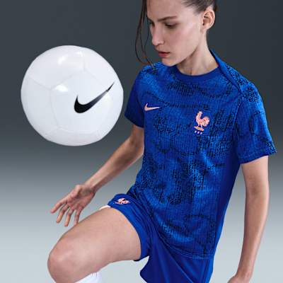 FFF Academy Pro Women's Nike Dri-FIT Football Pre-Match Short-Sleeve Top