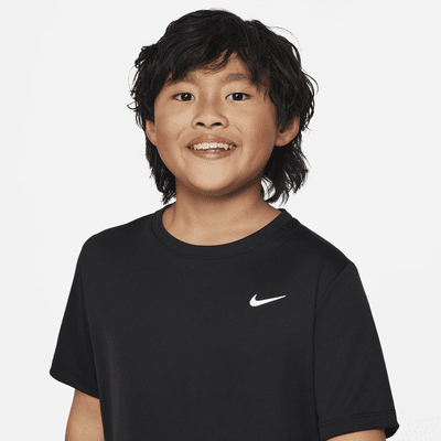 Nike Dri-FIT Miler Kurzarm-Trainingsoberteil für ältere Kinder (Jungen)