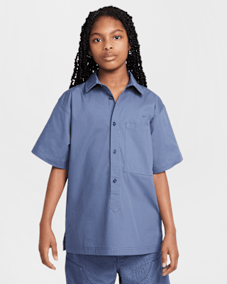 Детские шорты Nike Sportswear Metro Ground Big Kids' Short-Sleeve Top