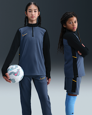 Детские  Nike Academy Big Kids' Dri-FIT Long-Sleeve 1/4-Zip Soccer Drill Top