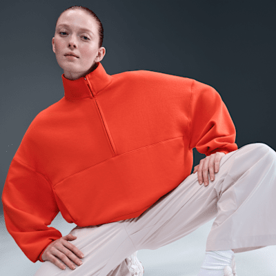 Nike 24.7 ImpossiblySoft Parte de arriba Dri-FIT oversize con media cremallera - Mujer
