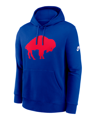 Мужское худи Buffalo Bills Club Logo Nike NFL Pullover Hoodie