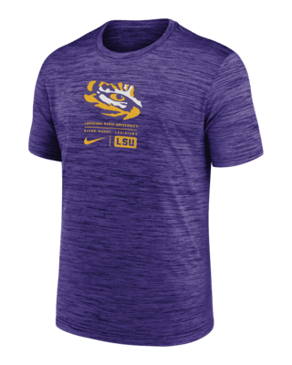 Мужская футболка LSU Tigers Campus Center Block Velocity Nike Dri-FIT College