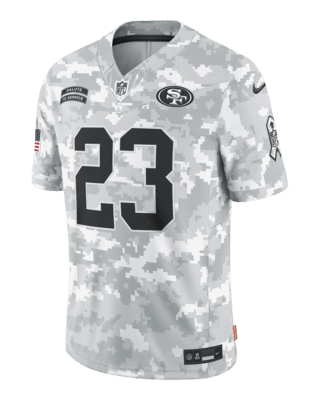 Мужские джерси Christian McCaffrey San Francisco 49ers Salute to Service Nike Dri-FIT NFL Limited Jersey