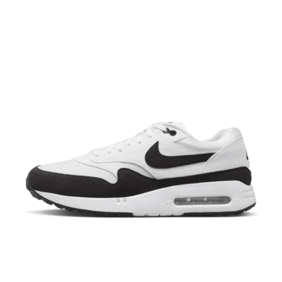 Nike Air Max 1 Trainers in White and Black