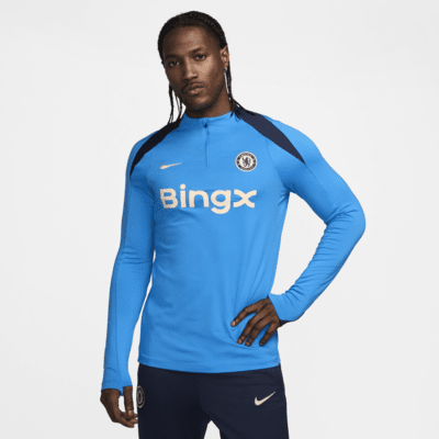 Fotbollsträningströja Chelsea FC Strike Nike Dri-FIT för män