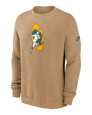 Мужские  Green Bay Packers Swing Pass Rewind Club Nike NFL Pullover Crew