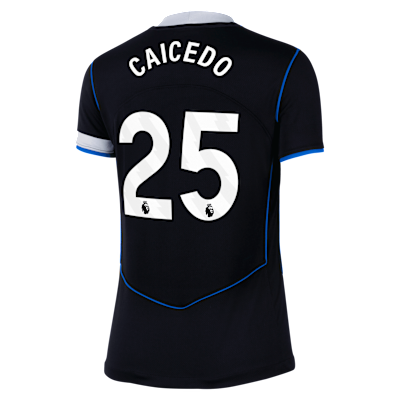 Jersey de fútbol Moisés Caicedo del Chelsea alternativo 2025/26 Stadium Nike Dri-FIT para mujer