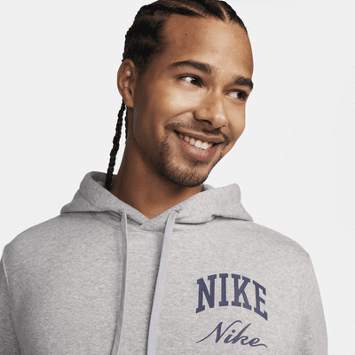 Nike Club Fleece kapucnis, belebújós férfipulóver