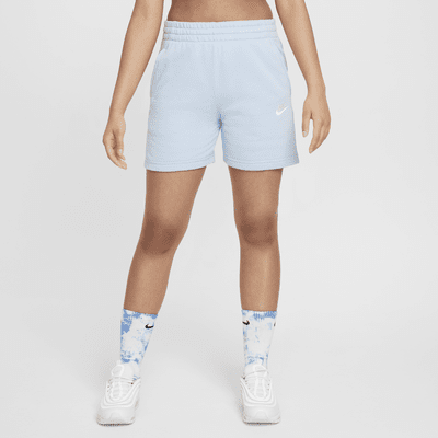 Shorts de French Terry de 5" para niña talla grande Nike Sportswear Club Fleece