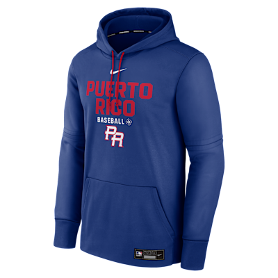 Puerto Rico National Baseball Team 2026 World Baseball Classic Authentic Collection Men's Nike Therma Pullover Hoodie