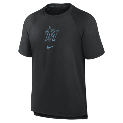 Playera Nike Dri-FIT de la MLB para hombre Miami Marlins Authentic Collection Pregame