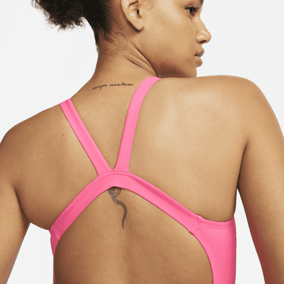 Traje de baño Fastback de 1 pieza para mujer Nike Poly Solid