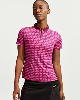Женские шорты Nike Tour Dri-FIT Short-Sleeve Printed Golf Polo