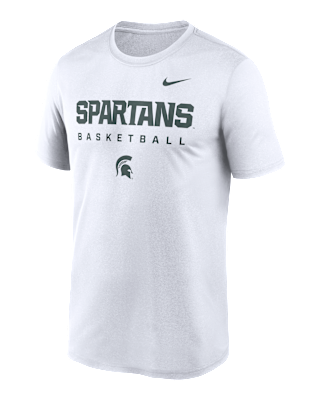 Мужская футболка Michigan State Courtside Basketball Legend Nike Dri-FIT College для баскетбола