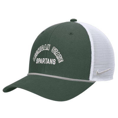 Gorra de rejilla universitaria con cierre a presión Nike Michigan State