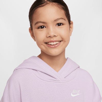 Sudadera con gorro sin cierre oversized para niños talla grande Nike Sportswear Club Fleece