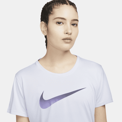 Kortærmet Nike Dri-FIT One-løbeoverdel til kvinder