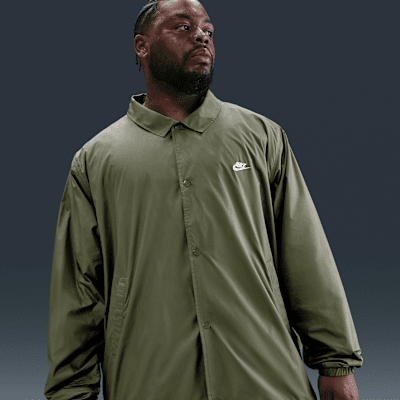 Chamarra de coach para hombre Nike Club