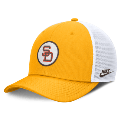 Gorra de rejilla Nike Dri-FIT de la MLB ajustable para hombre San Diego Padres Cooperstown Rise