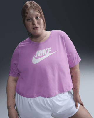 Женская футболка Nike Sportswear Essential Cropped Logo (Plus Size)