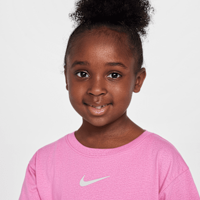 Ensemble deux pièces avec cycliste imprimé Nike Flow-Ral pour enfant