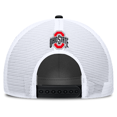 Gorra de rejilla universitaria Nike Nike ajustable para hombre Ohio State On-Field Rise