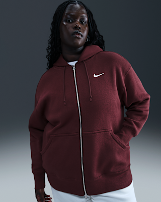 Женское худи Nike Sportswear Phoenix Fleece Oversized Full-Zip Hoodie (Plus Size)
