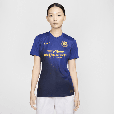 Jersey de fútbol Nike Dri-FIT Replica de la NWSL de los Utah Royals segunda equipación 2024 Stadium para mujer