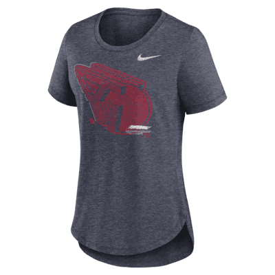 MLB Women's Cleveland Indians Nike Practice T-Shirt - White