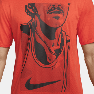 Playera de correr de manga corta para hombre Nike Rise 365 Run Energy