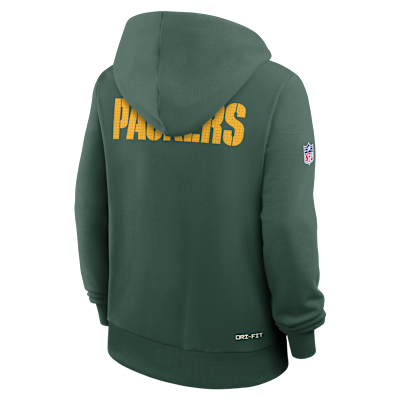 Sudadera con gorro sin cierre Nike de la NFL para mujer Green Bay Packers Sideline
