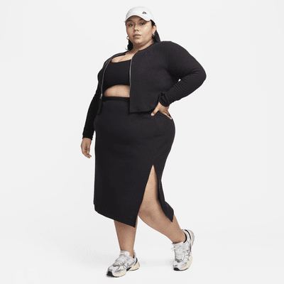 Nike Sportswear Chill Rib Women's Slim Midi Skirt (Plus Size)