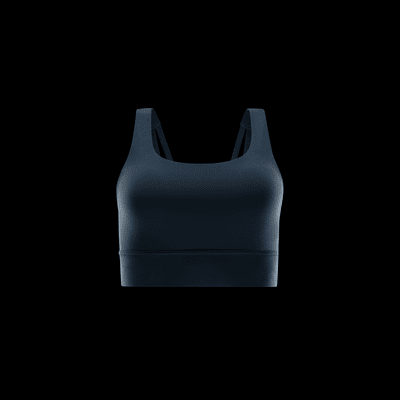 Bra deportivo de media sujeción de corte largo con almohadillas para mujer Nike Zenvy