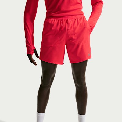 Nike Stride Dri-FIT hardloopshorts met binnenbroek voor heren (18 cm)