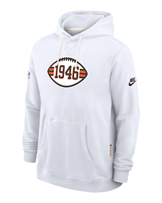 Мужское худи Cleveland Browns Alt Offensive Set Play Sideline Nike Dri-FIT NFL Pullover Hoodie