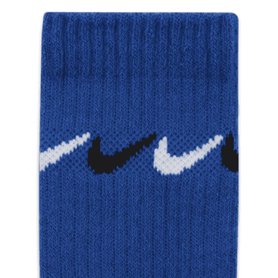 Nike Graphic Dri-FIT Crew Socks (3 Pairs) Little Kids' Socks