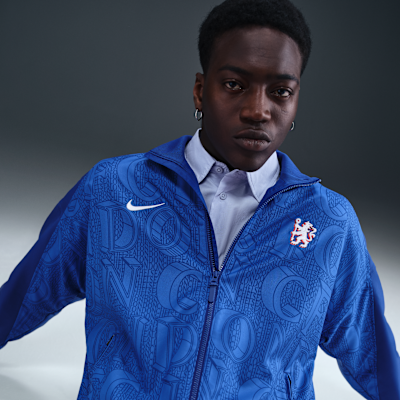 Chelsea F.C. Strike Men's Nike Dri-FIT Football Anthem Jacket