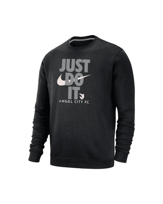 Мужской свитшот Angel City FC Club Fleece Nike Soccer Crew-Neck