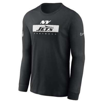 New York Jets Sideline Team Issue Men's Nike Dri-FIT NFL Long-Sleeve T-Shirt