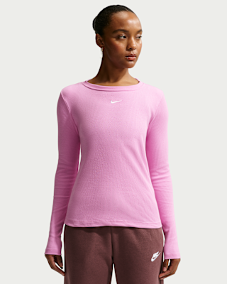 Женская футболка Nike Sportswear Tight Long-Sleeve Ribbed