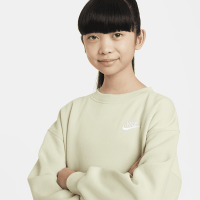 Bluza dresowa o kroju oversize dla dużych dzieci Nike Sportswear Club Fleece